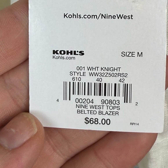 NEW✨Chic White Blazer by Nine West Size Medium - Picture 7 of 7